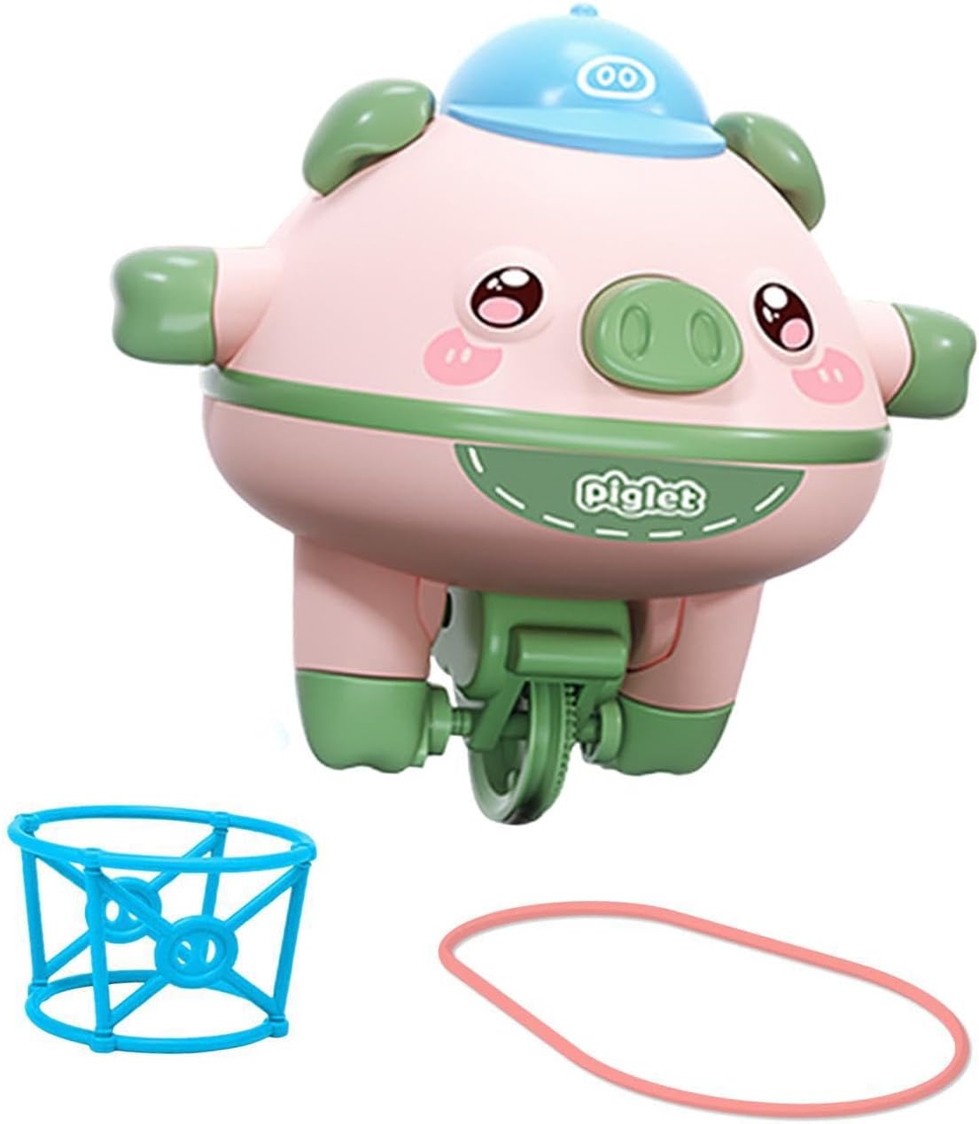 Unicycle Toy Gyro Balance Robot Pig Toy is Fun Way for Children to Balance and Movement Together Novelty Tightrope Walking Tumbler Unicycle, Green