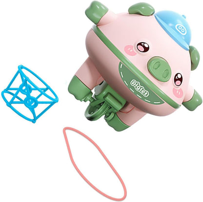 Unicycle Toy Gyro Balance Robot Pig Toy is Fun Way for Children to Balance and Movement Together Novelty Tightrope Walking Tumbler Unicycle, Green