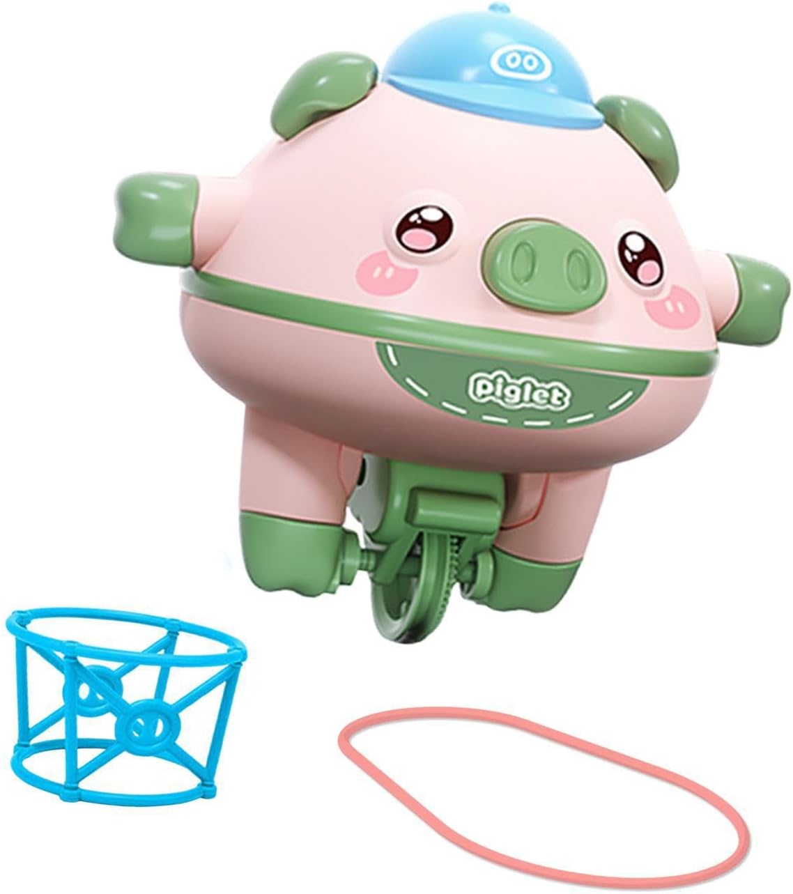 Unicycle Toy Gyro Balance Robot Pig Toy is Fun Way for Children to Balance and Movement Together Novelty Tightrope Walking Tumbler Unicycle, Green