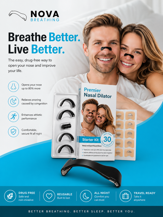 NovaBreathing nasal dilator and magnetic sleep bands set