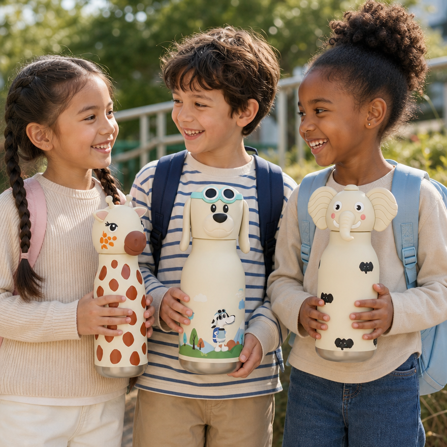 Bestie Character Water Bottle